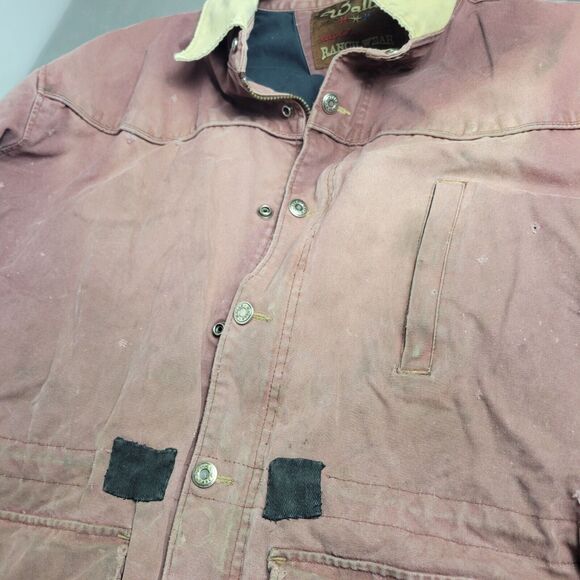 Vintage Walls Ranch Wear Work Jacket With Corduroy Collar - Distressed Style Men - Picture 14 of 16